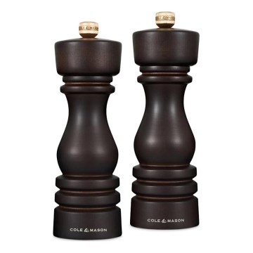 Cole&Mason - Salt- og pebekværne LONDON 2 stk. 18 cm bøg/brun