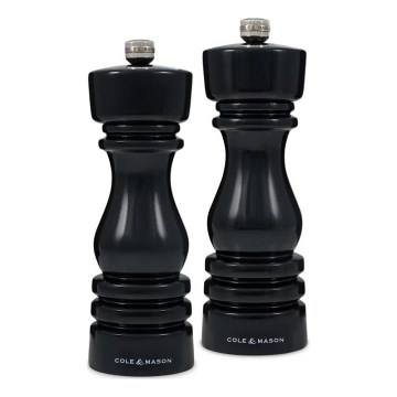 Cole&Mason - Salt- og pebekværne LONDON 2 stk. 18 cm bøg/sort