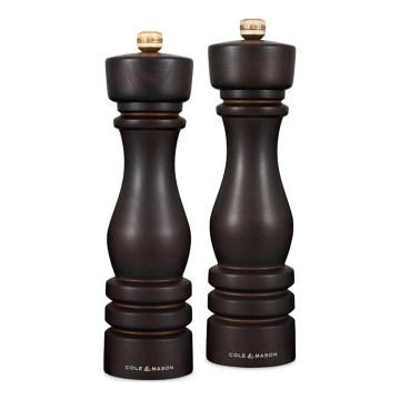 Cole&Mason - Salt- og pebekværne LONDON 2 stk. 22 cm bøg/brun