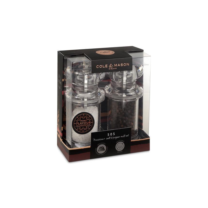 Cole&Mason - Salt- og pebekværne PRECISION MILLS 2 stk. 14 cm