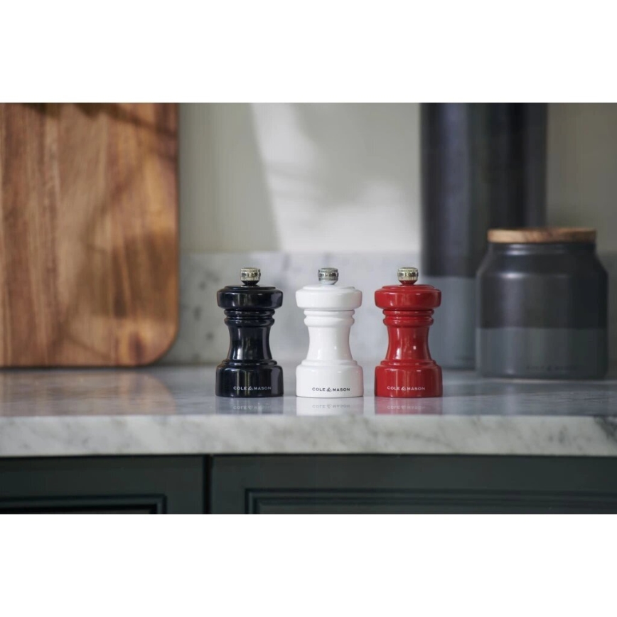 Cole&Mason - Saltbøsse HOXTON 10,4 cm bøg/skinnende sort