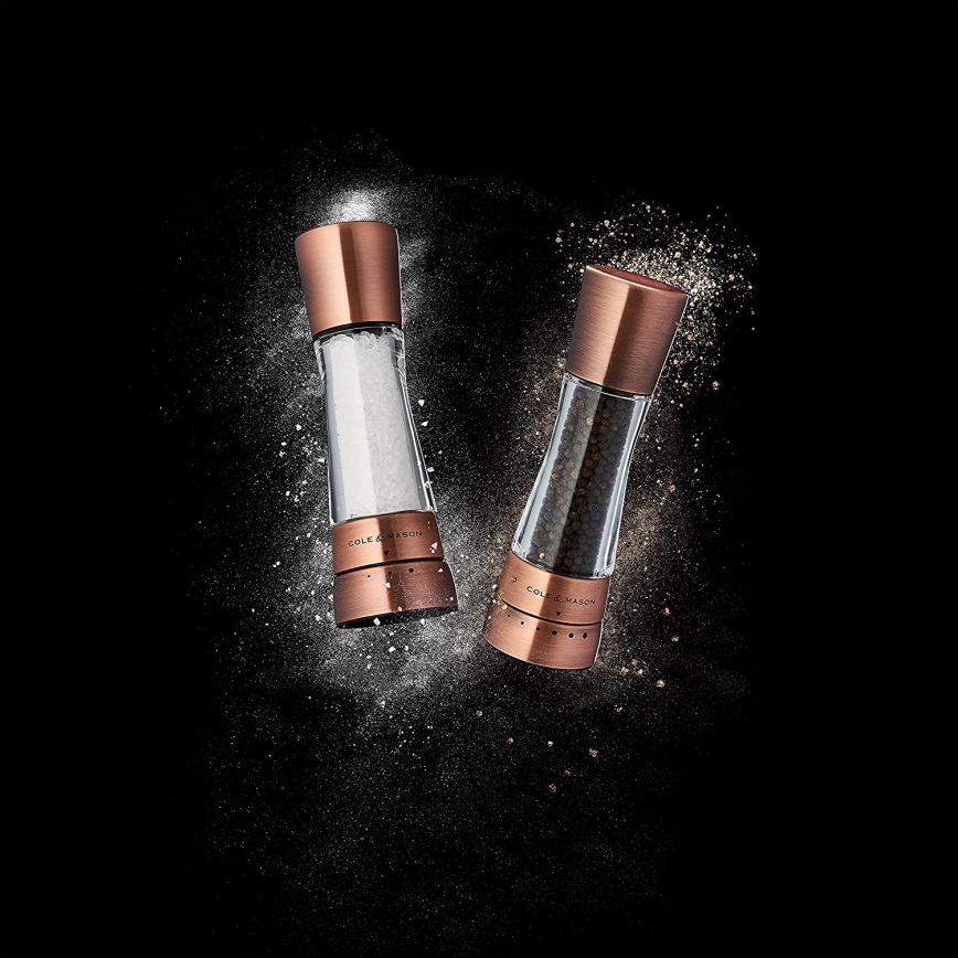 Cole&Mason - Sæt med salt- og peberkværne DERWENT 2 stk. 19 cm kobber