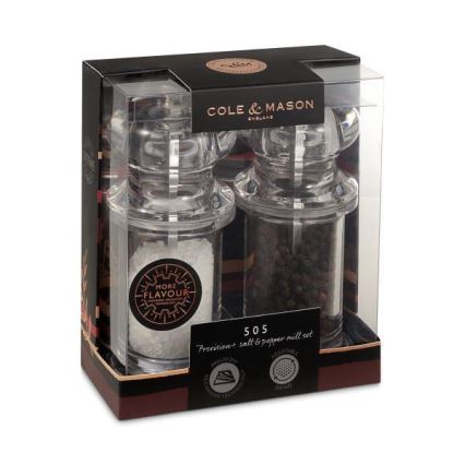 Cole&Mason - Sæt med salt- og peberkværne PRECISION MILLS 2 stk. 14 cm