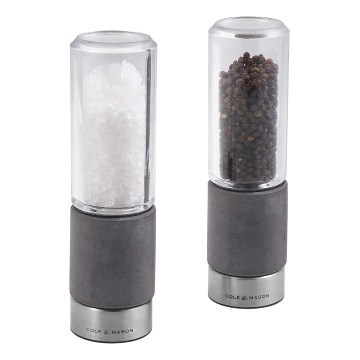 Cole&Mason - Sæt med salt- og peberkværne REGENT CONCRETE 2 stk. beton 18 cm