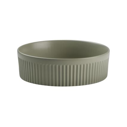COMAD BEYOND 2 OLIVER GRØN ( E-6565 ) - Bordmonteret håndvask BEYOND diameter 36 cm keramik/mat grøn