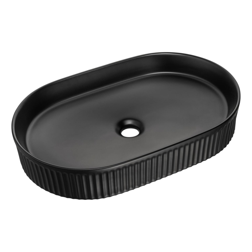COMAD BEYOND 3 BLACK ( E-6531 ) - Bordmonteret håndvask BEYOND 56x36 cm keramik/mat sort