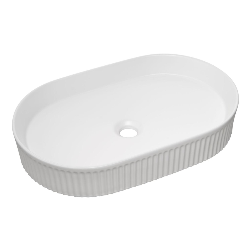 COMAD BEYOND 3 HVID ( E-6531 ) - Bordmonteret håndvask BEYOND 56x36 cm keramik/skinnende hvid