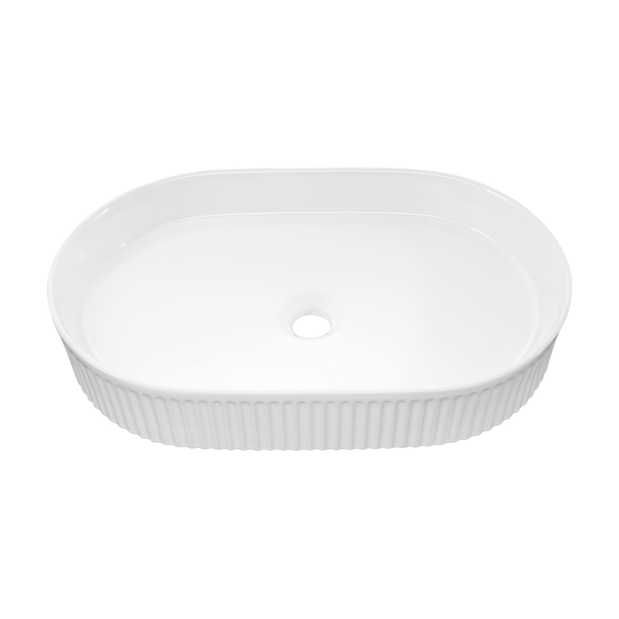 COMAD BEYOND 3 HVID ( E-6531 ) - Bordmonteret håndvask BEYOND 56x36 cm keramik/skinnende hvid