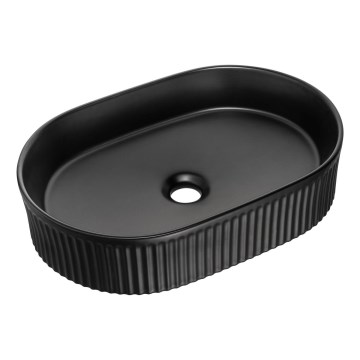 COMAD BEYOND 5 BLACK ( E-6564 ) - Bordmonteret håndvask BEYOND 48x32,5 cm keramik/mat sort