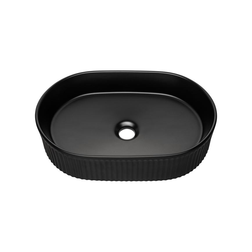 COMAD BEYOND 5 BLACK ( E-6564 ) - Bordmonteret håndvask BEYOND 48x32,5 cm keramik/mat sort