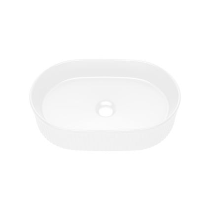 COMAD BEYOND 5 HVID ( E-6564 ) - Bordmonteret håndvask BEYOND 48x32,5 cm keramik/mat hvid