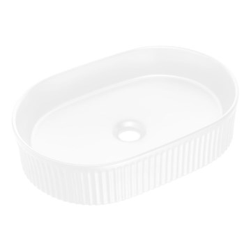 COMAD BEYOND 5 HVID ( E-6564 ) - Bordmonteret håndvask BEYOND 48x32,5 cm keramik/mat hvid