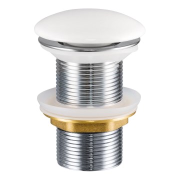 COMAD CLICK-CLACK T201-3 - Afløb til håndvask CLICK-CLACK diameter 7 cm skinnende hvid