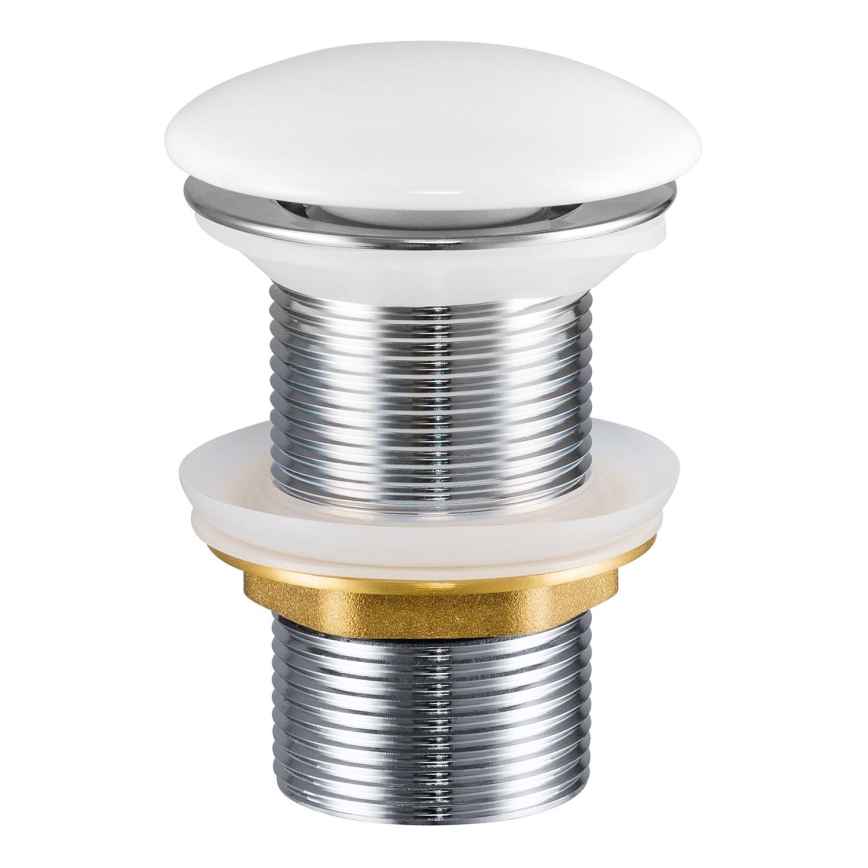 COMAD CLICK-CLACK T201-3 - Afløb til håndvask CLICK-CLACK diameter 7 cm skinnende hvid