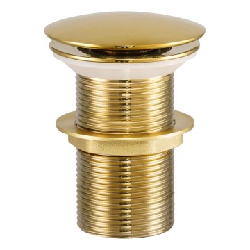 COMAD CLICK-CLACK T201G-3 - Afløb til håndvask CLICK-CLACK diameter 7 cm skinnende gylden