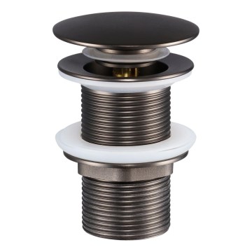 COMAD CLICK-CLACK T201GG-3 - Afløb til håndvask CLICK-CLACK diameter 7 cm grå