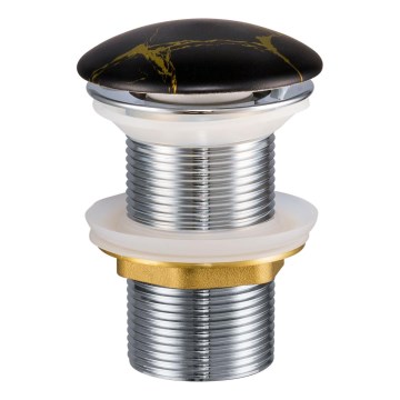 COMAD CLICK-CLACK T201M-B12-3 - Afløb til håndvask CLICK-CLACK diameter 7 cm mat sort