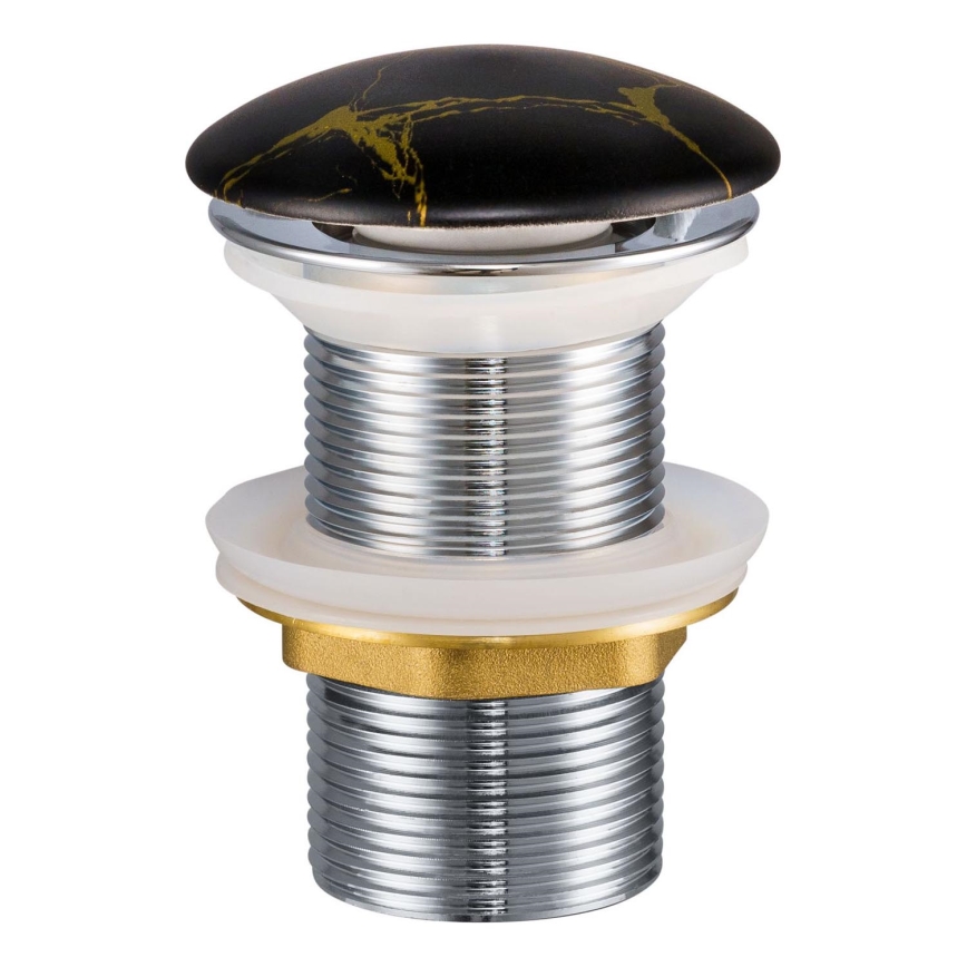 COMAD CLICK-CLACK T201M-B12-3 - Afløb til håndvask CLICK-CLACK diameter 7 cm mat sort