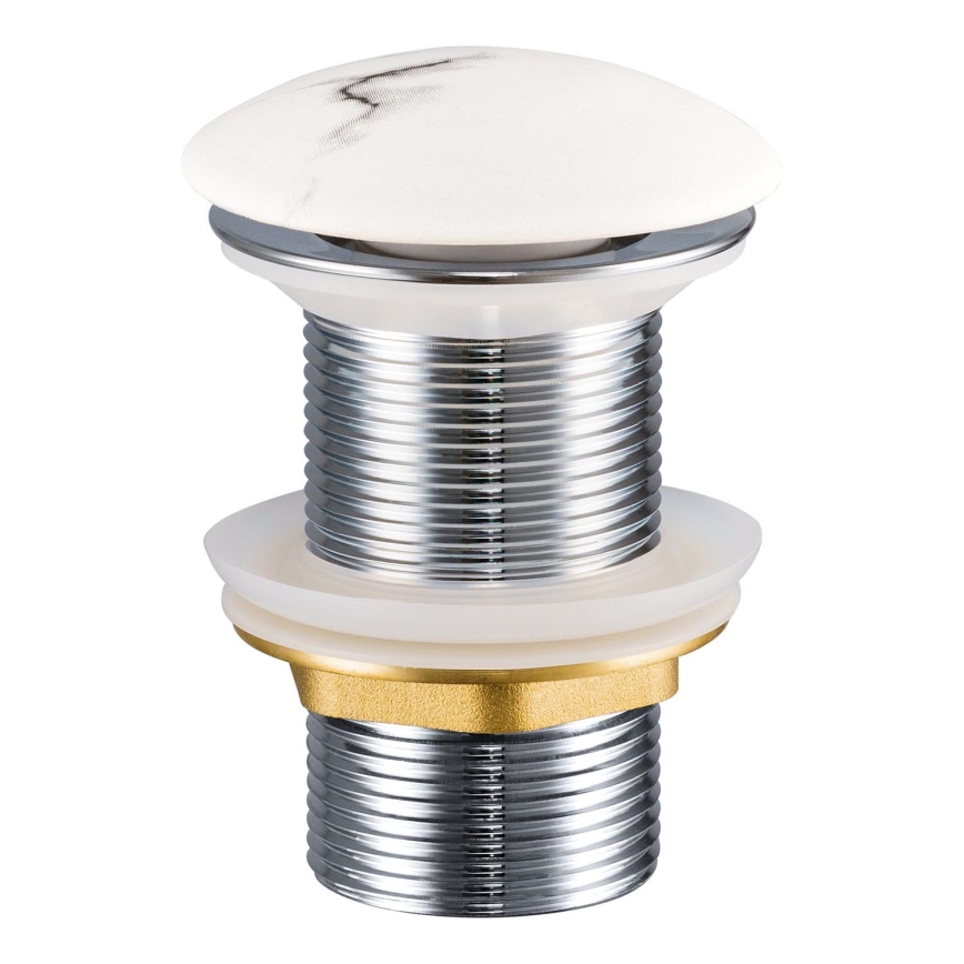 COMAD CLICK-CLACK T201M-W13-3 - Afløb til håndvask CLICK-CLACK diameter 7 cm mat hvid