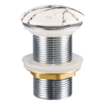 COMAD CLICK-CLACK T201M-W17-3 - Afløb til håndvask CLICK-CLACK diameter 7 cm mat hvid
