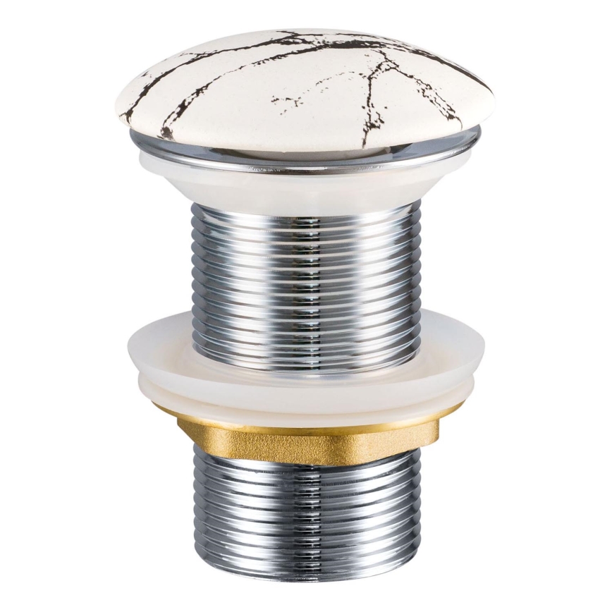 COMAD CLICK-CLACK T201M-W17-3 - Afløb til håndvask CLICK-CLACK diameter 7 cm mat hvid