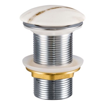 COMAD CLICK-CLACK T201M-W3-3 - Afløb til håndvask CLICK-CLACK diameter 7 cm mat hvid