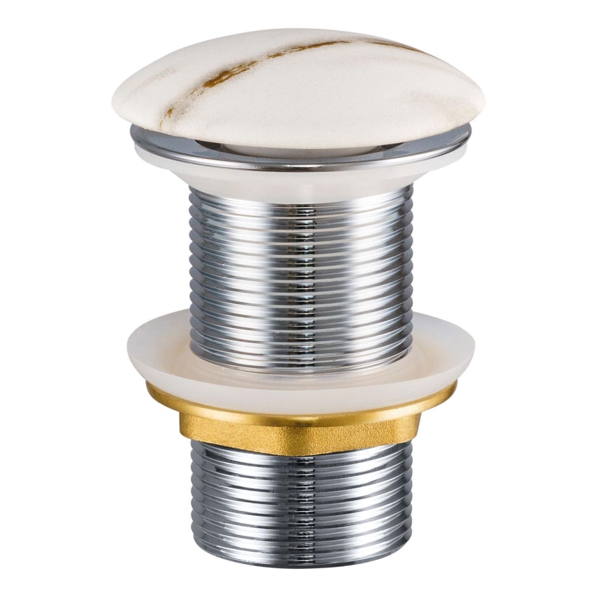 COMAD CLICK-CLACK T201M-W3-3 - Afløb til håndvask CLICK-CLACK diameter 7 cm mat hvid