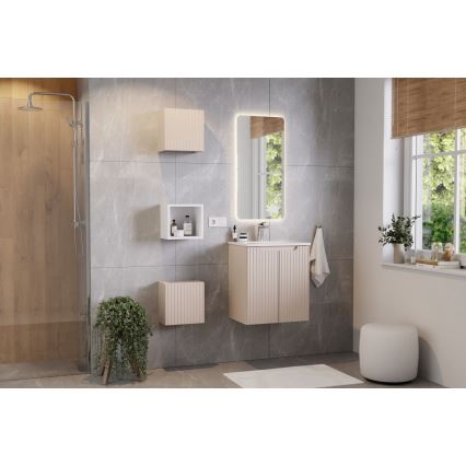 COMAD SKY 3 60CM ( E-8099-3-60 ) - Nedfældet vask SKY 61x40 cm keramik/skinnende hvid