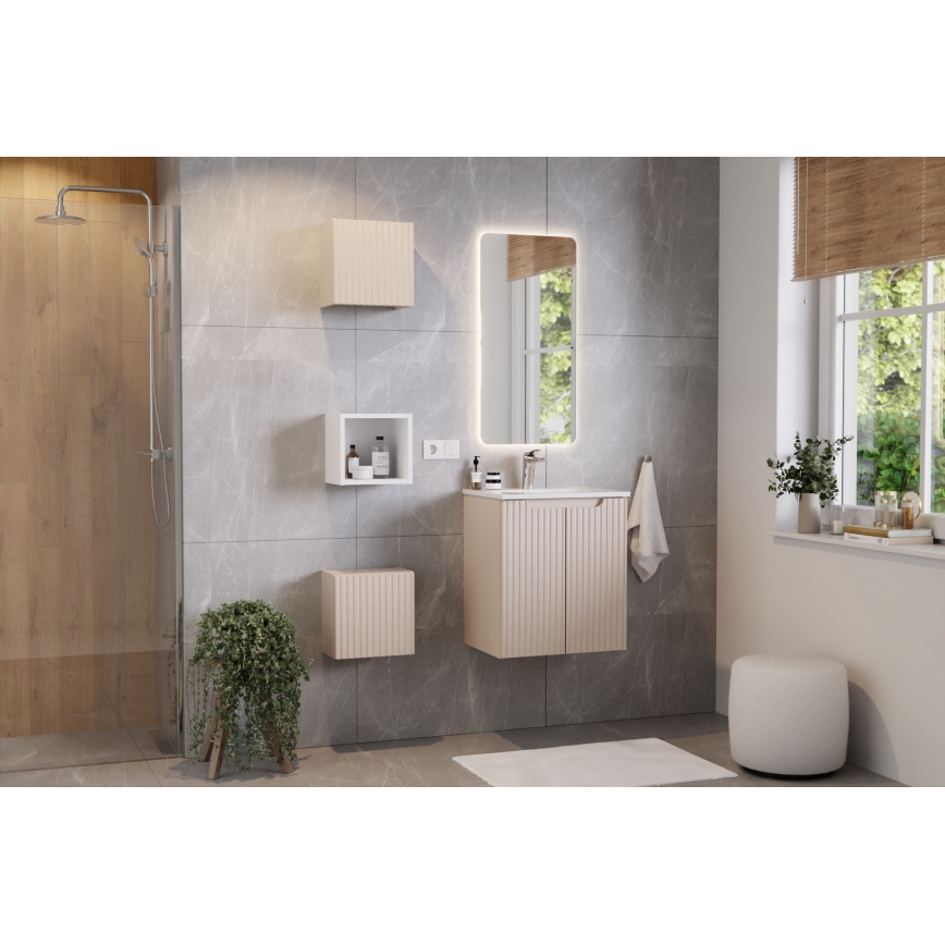 COMAD SKY 3 60CM ( E-8099-3-60 ) - Nedfældet vask SKY 61x40 cm keramik/skinnende hvid
