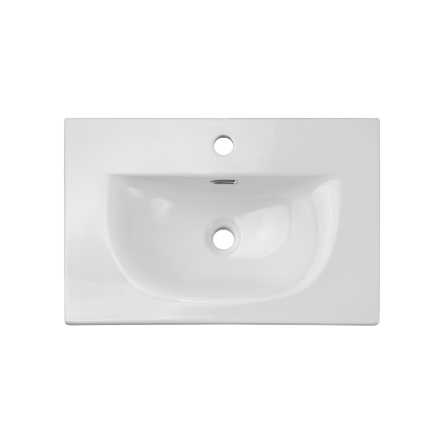 COMAD SKY 3 60CM ( E-8099-3-60 ) - Nedfældet vask SKY 61x40 cm keramik/skinnende hvid