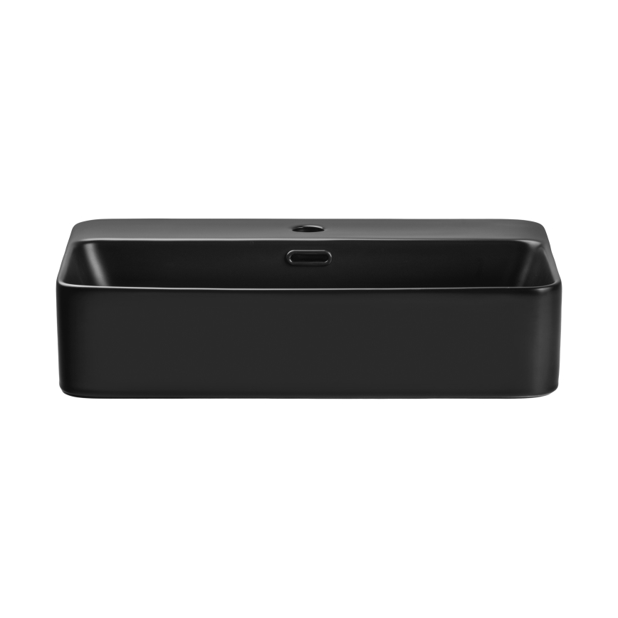 COMAD TRUST 2 BLACK ( E-6282 ) - Bordmonteret håndvask TRUST 55x38 cm keramik/mat sort