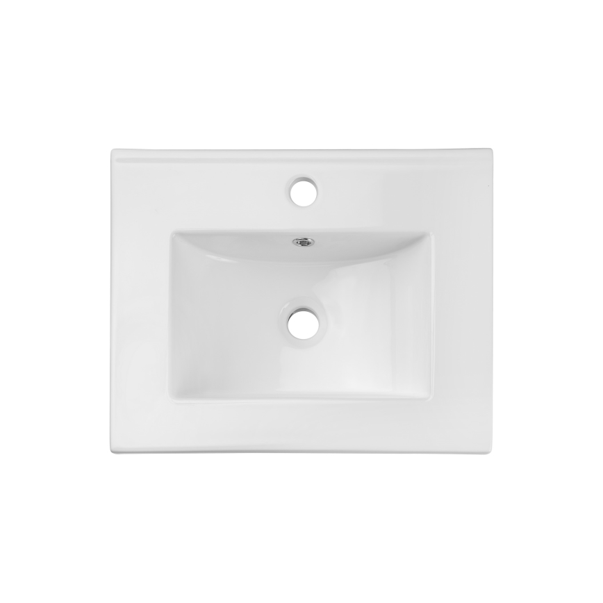 COMAD UM-2050RB DANCE 50 - Nedfældet vask DANCE 52x40 cm keramik/skinnende hvid