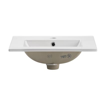 COMAD UM-2050RB DANCE 50 - Nedfældet vask DANCE 52x40 cm keramik/skinnende hvid