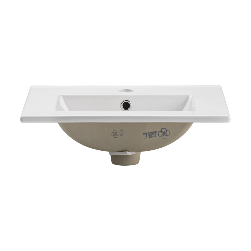 COMAD UM-2050RB DANCE 50 - Nedfældet vask DANCE 52x40 cm keramik/skinnende hvid