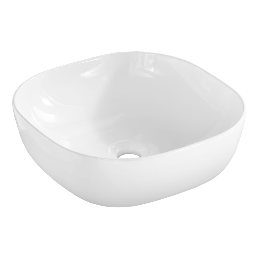 COMAD UM-6252 SMILE 40 DP - Bordmonteret håndvask SMILE 41x41 cm keramik/skinnende hvid