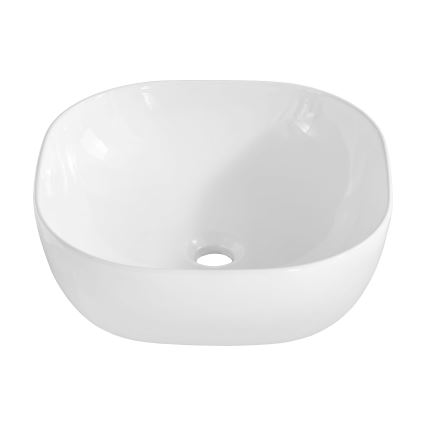 COMAD UM-6252 SMILE 40 DP - Bordmonteret håndvask SMILE 41x41 cm keramik/skinnende hvid