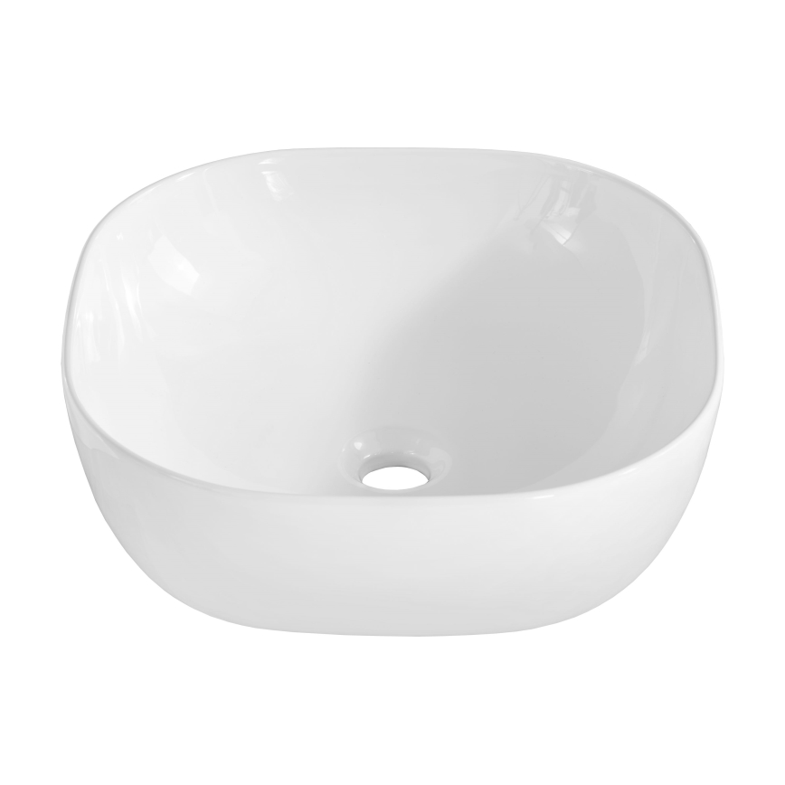 COMAD UM-6252 SMILE 40 DP - Bordmonteret håndvask SMILE 41x41 cm keramik/skinnende hvid