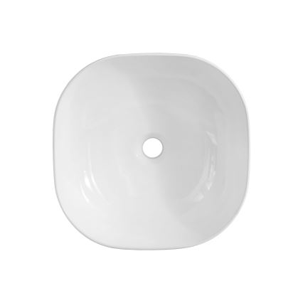 COMAD UM-6252 SMILE 40 DP - Bordmonteret håndvask SMILE 41x41 cm keramik/skinnende hvid