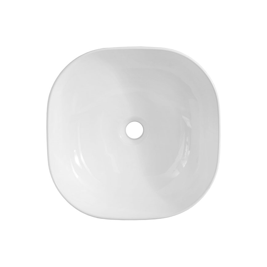 COMAD UM-6252 SMILE 40 DP - Bordmonteret håndvask SMILE 41x41 cm keramik/skinnende hvid