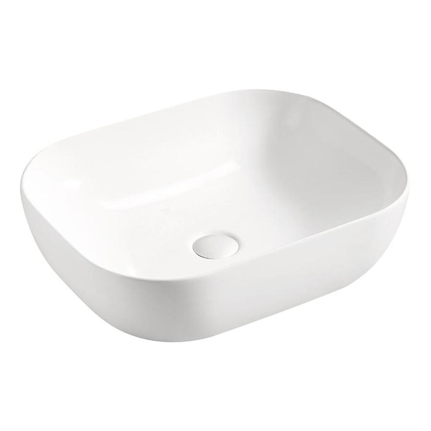 COMAD UM-6254 SMILE 50 DP - Bordmonteret håndvask SMILE 50x40 cm keramik/skinnende hvid