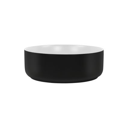 COMAD UM-6259 SIMPLE 8. - Bordmonteret håndvask SIMPLE diameter 36 cm keramik/mat hvid/mat sort