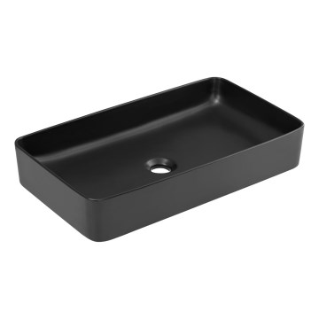 COMAD UM-6275 SLIM 60 BLACK DP - Bordmonteret håndvask SLIM 61x34 cm keramik/mat sort