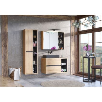 COMAD UM-6275 SLIM 60 BLACK DP - Bordmonteret håndvask SLIM 61x34 cm keramik/mat sort