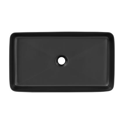 COMAD UM-6275 SLIM 60 BLACK DP - Bordmonteret håndvask SLIM 61x34 cm keramik/mat sort