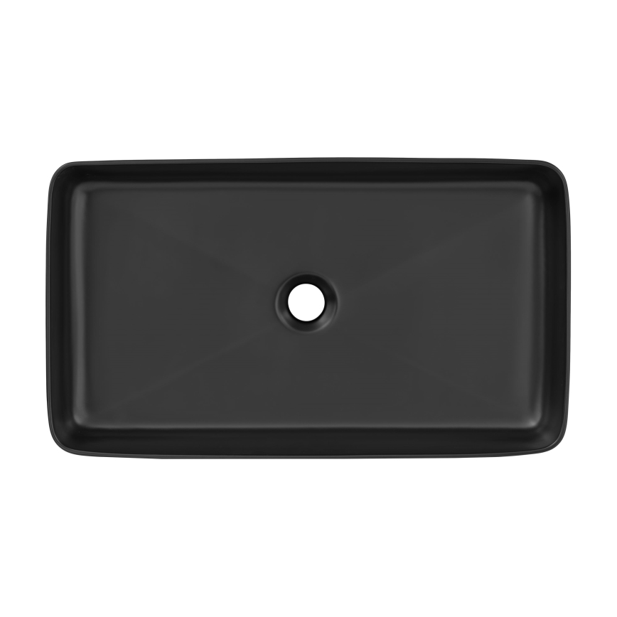 COMAD UM-6275 SLIM 60 BLACK DP - Bordmonteret håndvask SLIM 61x34 cm keramik/mat sort