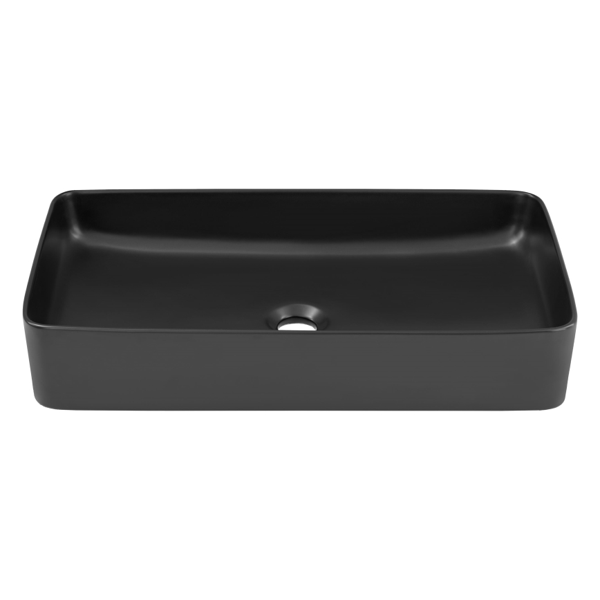 COMAD UM-6275 SLIM 60 BLACK DP - Bordmonteret håndvask SLIM 61x34 cm keramik/mat sort