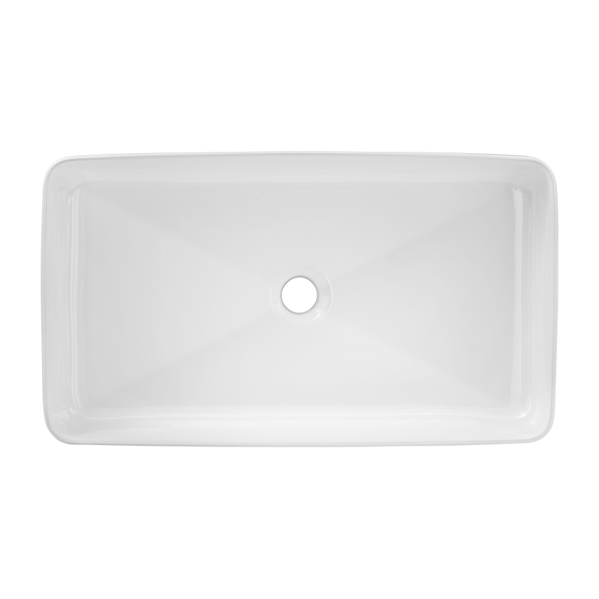 COMAD UM-6275 SLIM 60 HVID DP - Bordmonteret håndvask SLIM 61x34 cm keramik/skinnende hvid