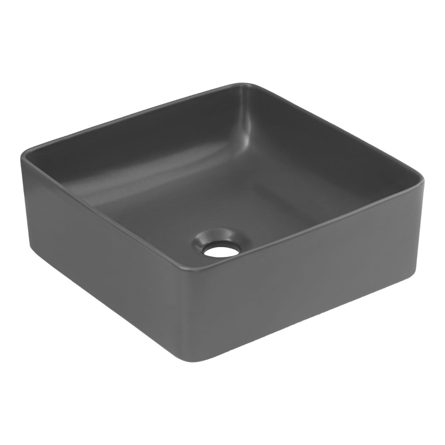 COMAD UM-6276 SLIM 40 GREY DP - Bordmonteret håndvask SLIM 37x37 cm keramik/mat grå