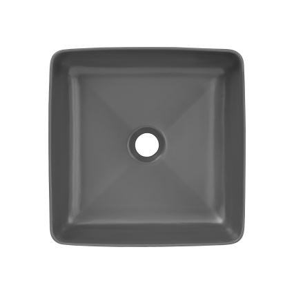 COMAD UM-6276 SLIM 40 GREY DP - Bordmonteret håndvask SLIM 37x37 cm keramik/mat grå