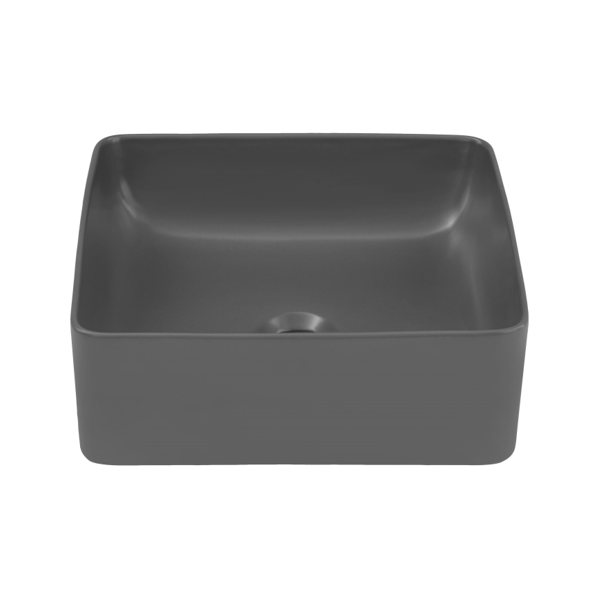 COMAD UM-6276 SLIM 40 GREY DP - Bordmonteret håndvask SLIM 37x37 cm keramik/mat grå